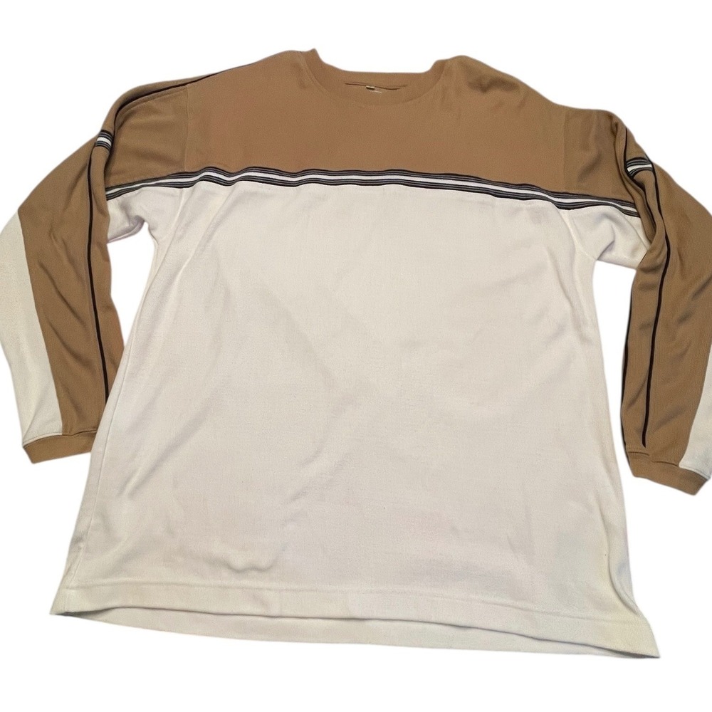 Vintage Y2K Point Zero Colorblock Striped Long Sleeve Shirt Mens Large Skater